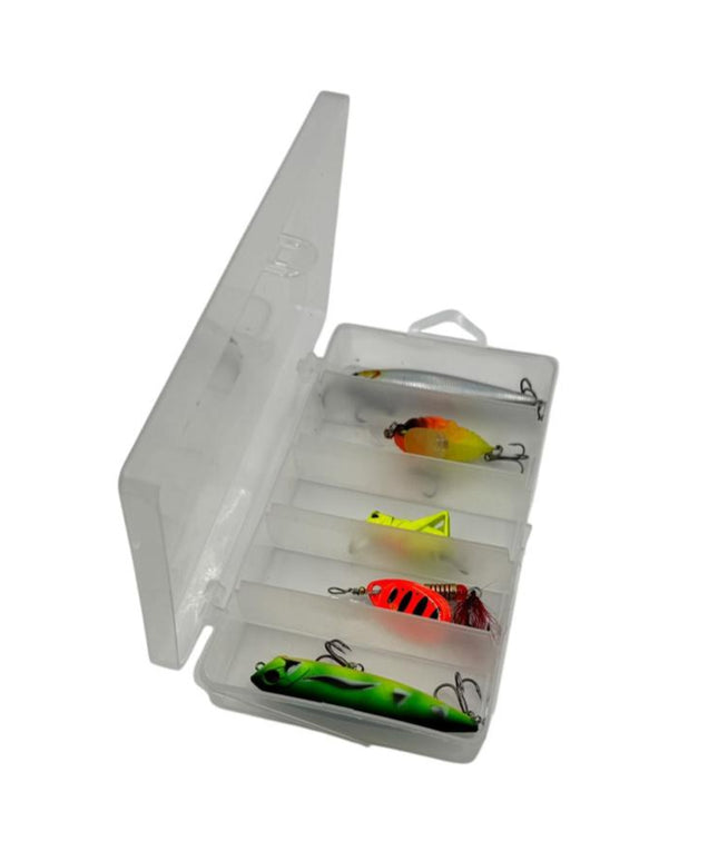 Caja de señuelos agua dulce (rio o laguna)