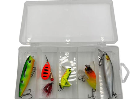Caja de señuelos agua dulce (rio o laguna)
