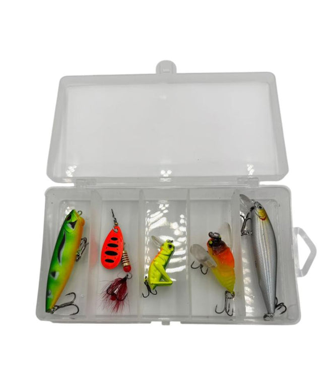 Caja de señuelos agua dulce (rio o laguna)