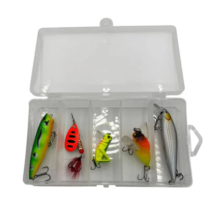 Caja de señuelos agua dulce (rio o laguna)