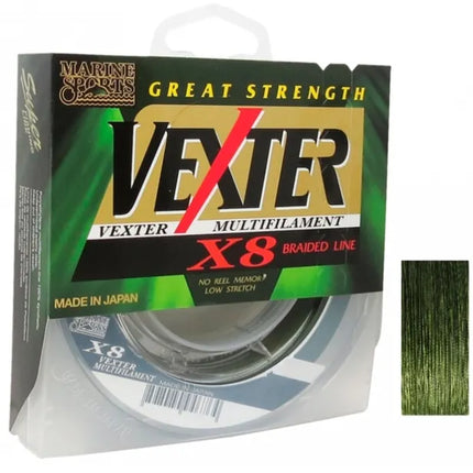 Cuerda Trenzada Vexter 8x 300 metros Verde