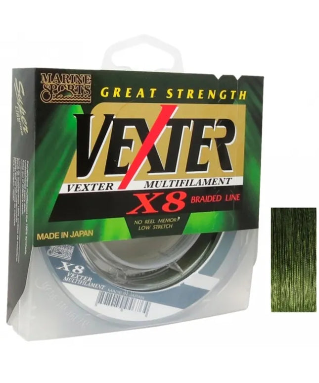 Cuerda Trenzada Vexter 8x 300 metros Verde