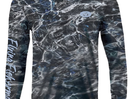 Camisa FLYING FISHERMAN MOSSY OAK ELEMENTS BLACKFIN