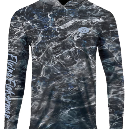 Camisa FLYING FISHERMAN MOSSY OAK ELEMENTS BLACKFIN