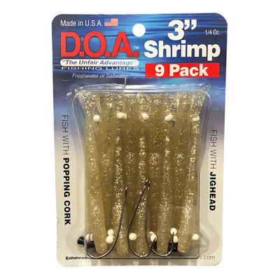 Paquete 9und Camarón DOA 3 pulgadas