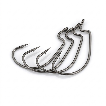 Anzuelo offset para arreglo weedless (anti enganche)