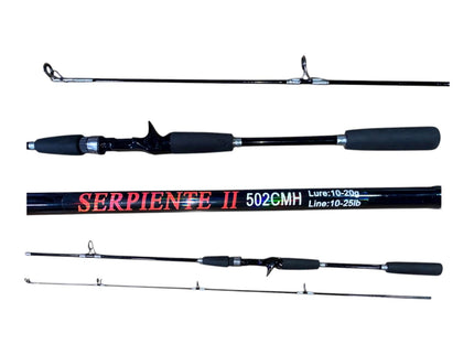 Caña serpiente baitcasting