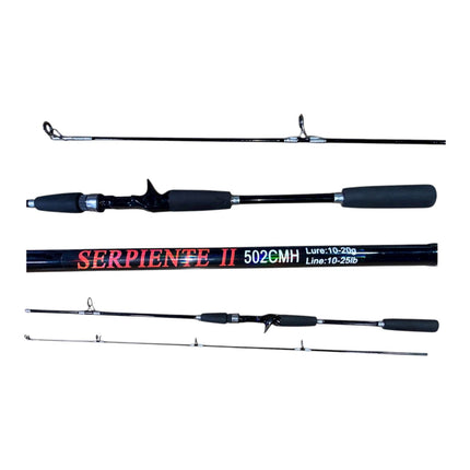Caña serpiente baitcasting