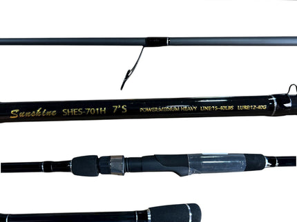 Caña Sunshine Black Spinning 7 pies