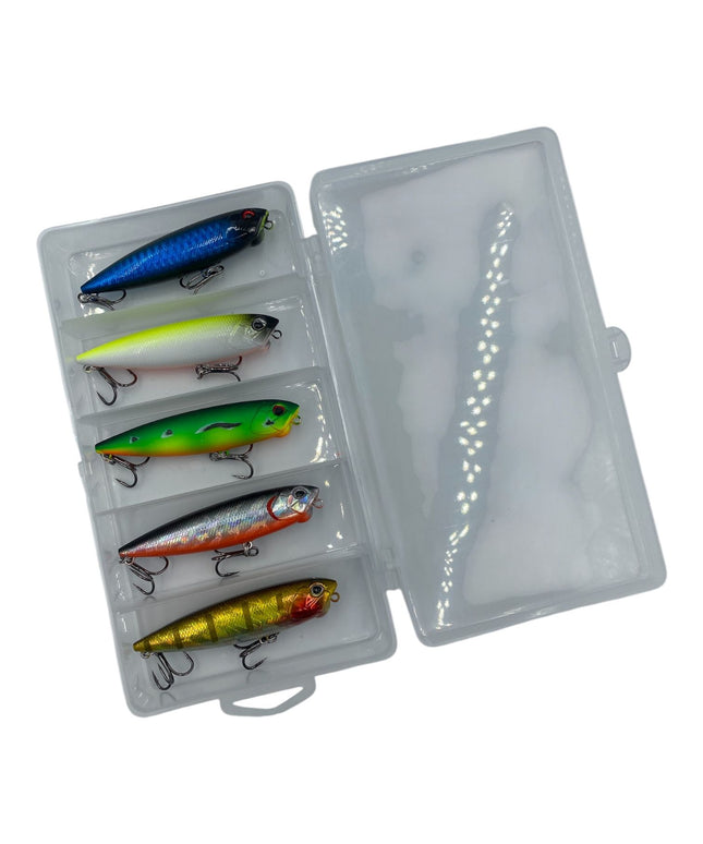 Caja señuelos con 5 paseantes