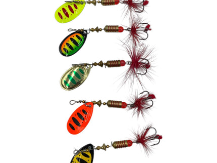 Caja señuelos con 5 cucharillas