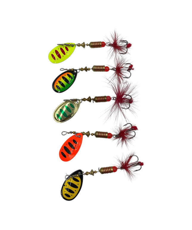 Caja señuelos con 5 cucharillas