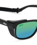 SATIN BLACK SEA GREEN MIRROR