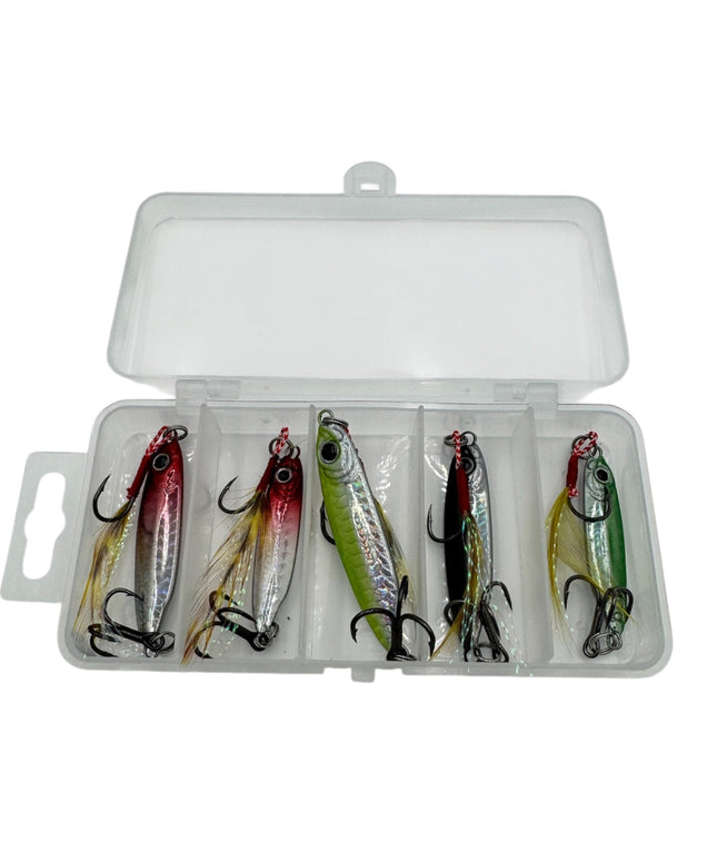 Caja con 5 jigs